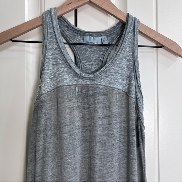 Athleta Womens Sunstone Racerback Midi Dress in Gray, Size XS - Picture 4 of 10